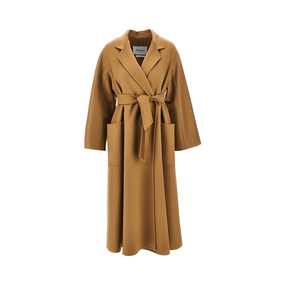 Max Mara Cappotto midi in panno con cintura