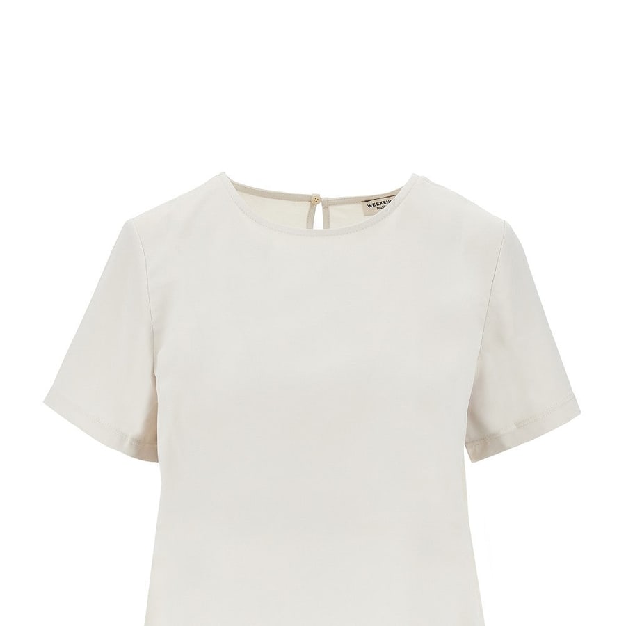 Weekend Max Mara T-shirt in raso, view 2