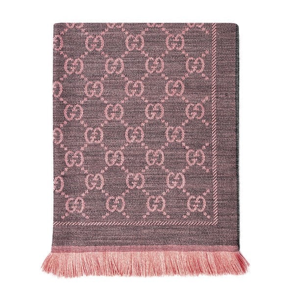 Gucci Sciarpa in lana jacquard GG