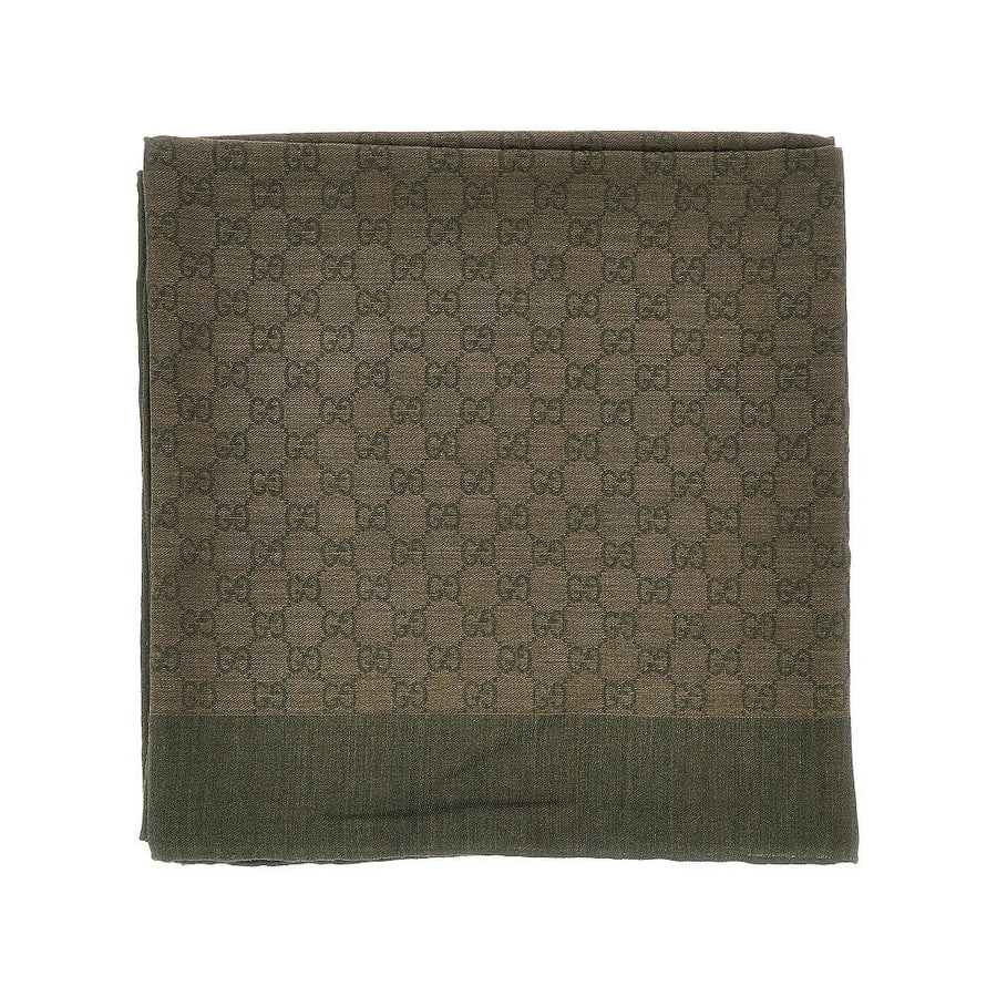 Gucci Sciarpa in misto lana e seta jacquard, view 2