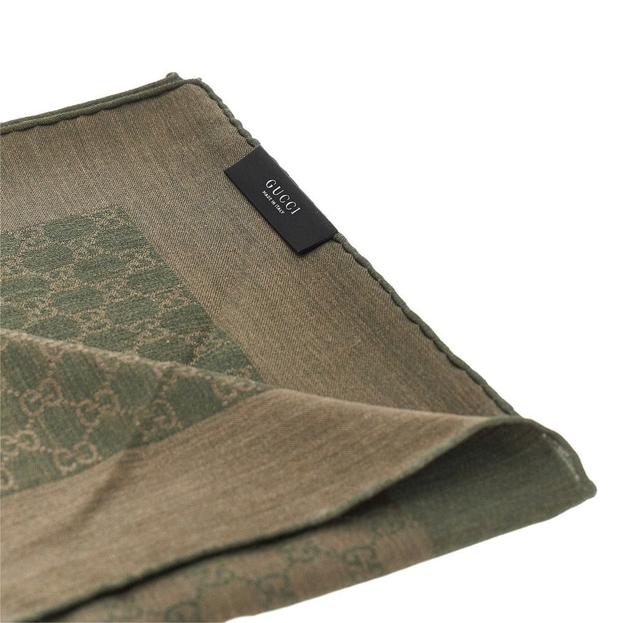 Gucci Sciarpa in misto lana e seta jacquard, view 3