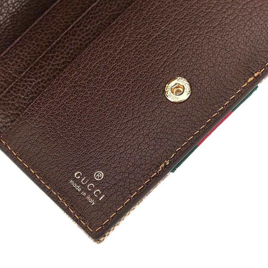 Gucci Portafoglio in tessuto GG con Nastro Web, view 4