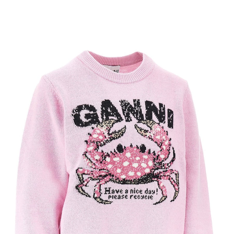 Ganni Pullover in misto lana 'Crab', view 2