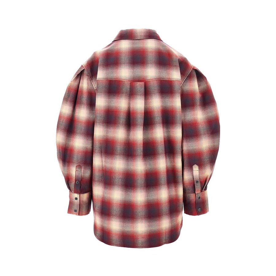Ganni Camicia in flanella di cotone, view 3