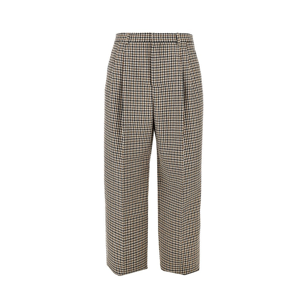 Emporio Armani Pantalone in tweed a quadri con pinces