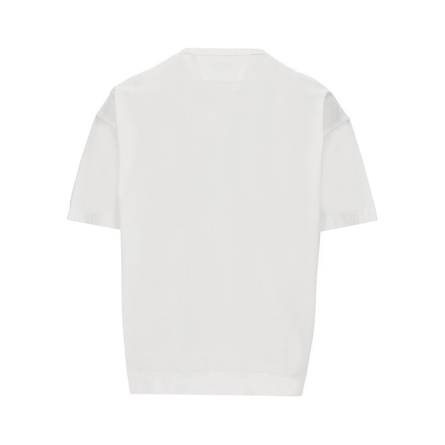 C.P. Company T-shirt in jersey di cotone con ricamo logo, view 3