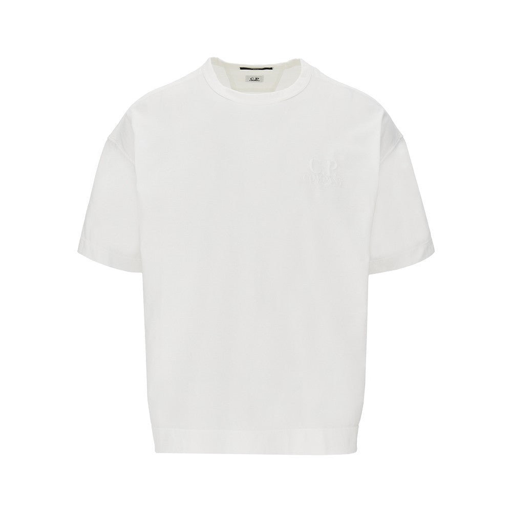 C.P. Company T-shirt in jersey di cotone con ricamo logo
