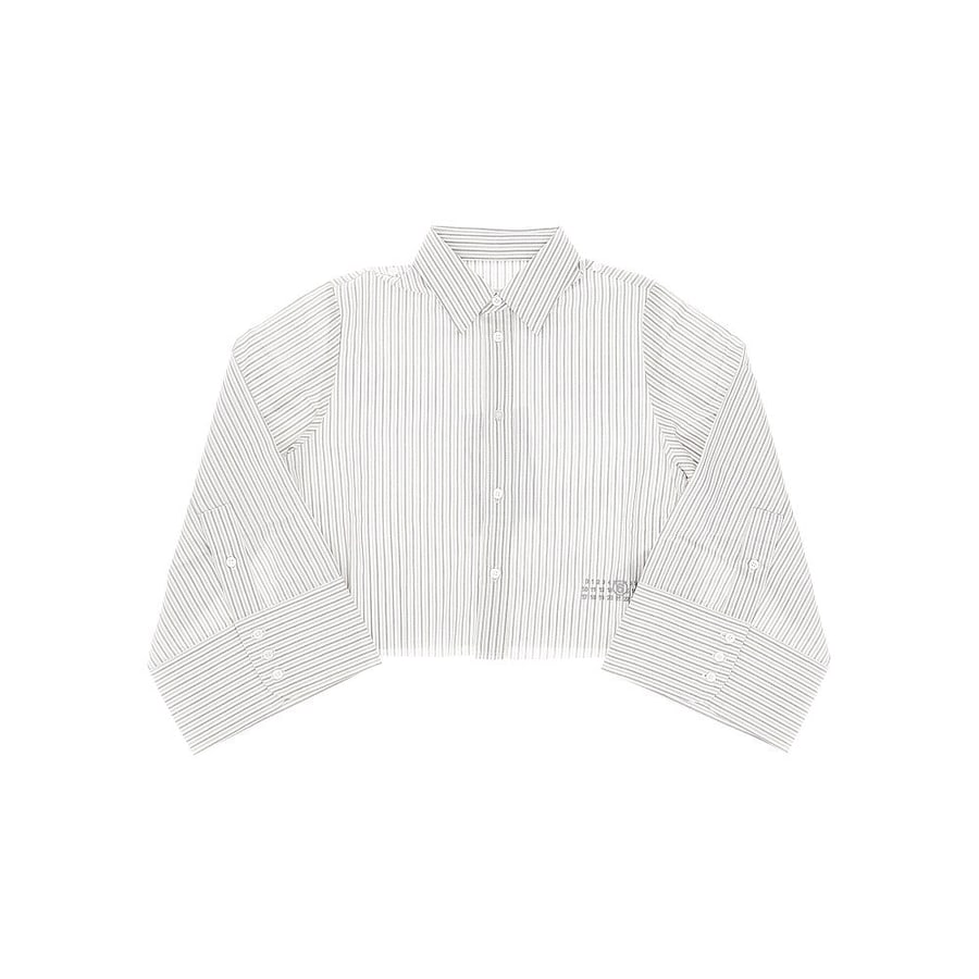 MM6 Camicia cropped a righe