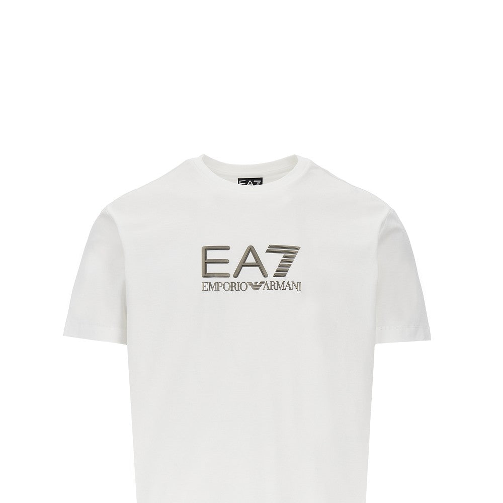 EA7 T-shirt Lux Identity in cotone, view 2