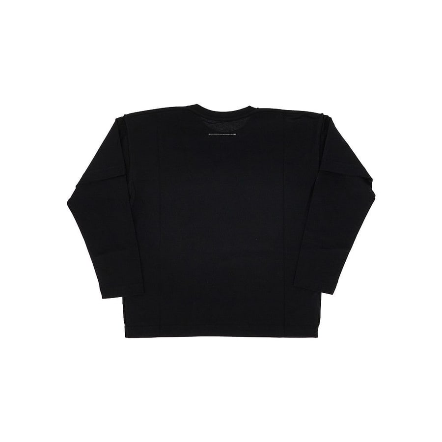 MM6 T-shirt a manica lunga effetto layering, view 2