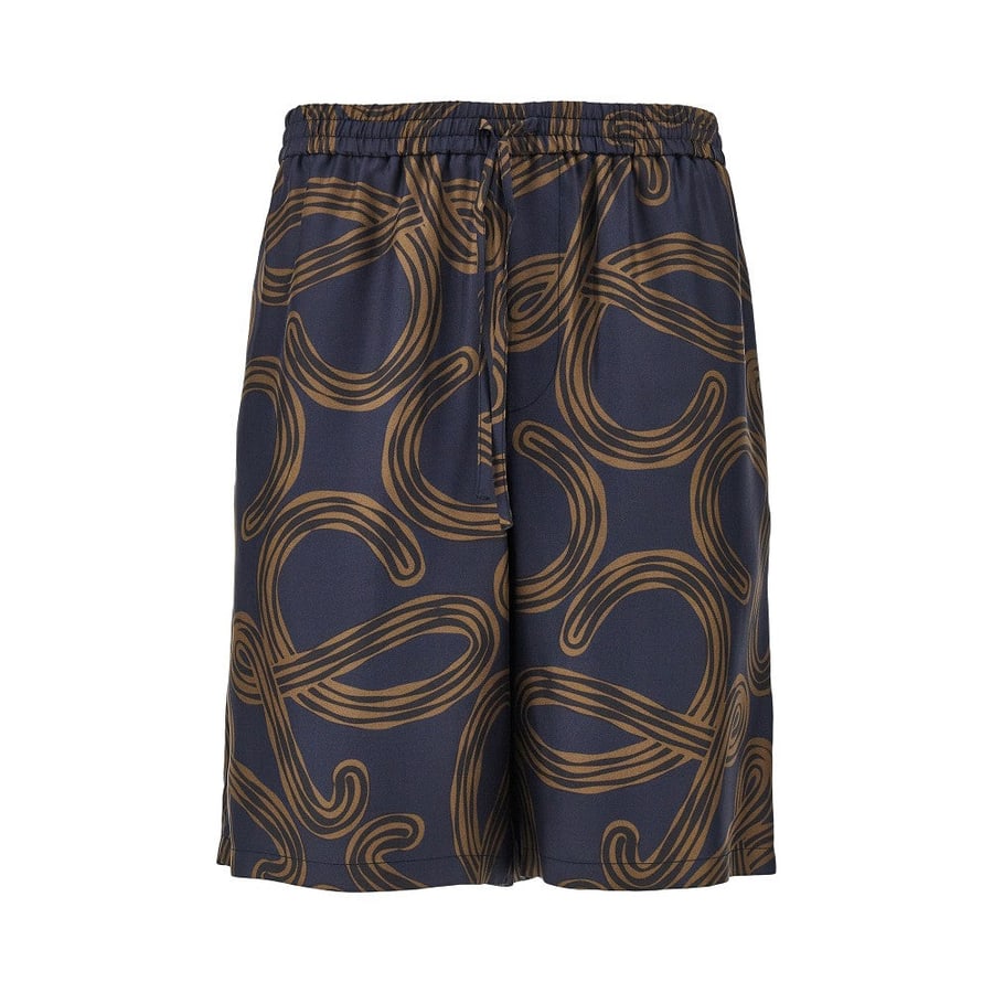 Loewe Bermuda in seta stampa Anagram