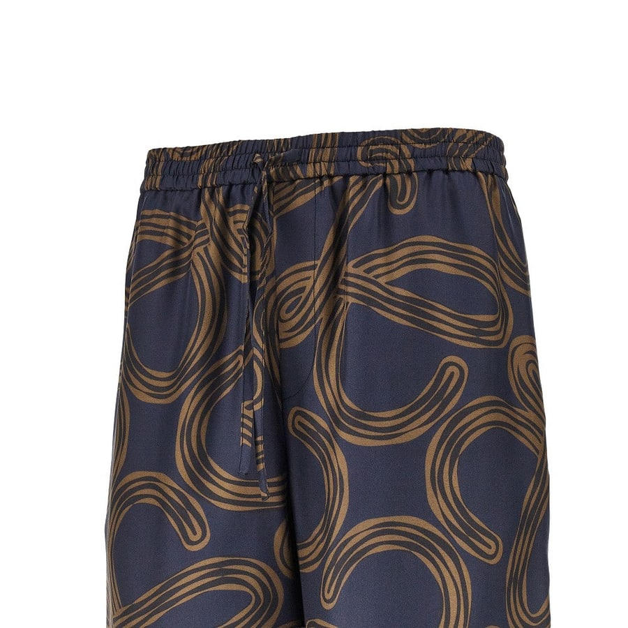 Loewe Bermuda in seta stampa Anagram, view 2