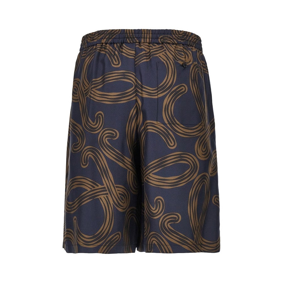 Loewe Bermuda in seta stampa Anagram, view 3
