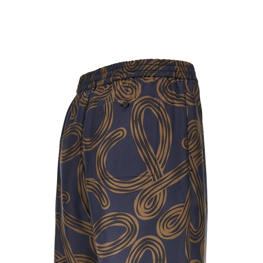 Loewe Bermuda in seta stampa Anagram, view 4