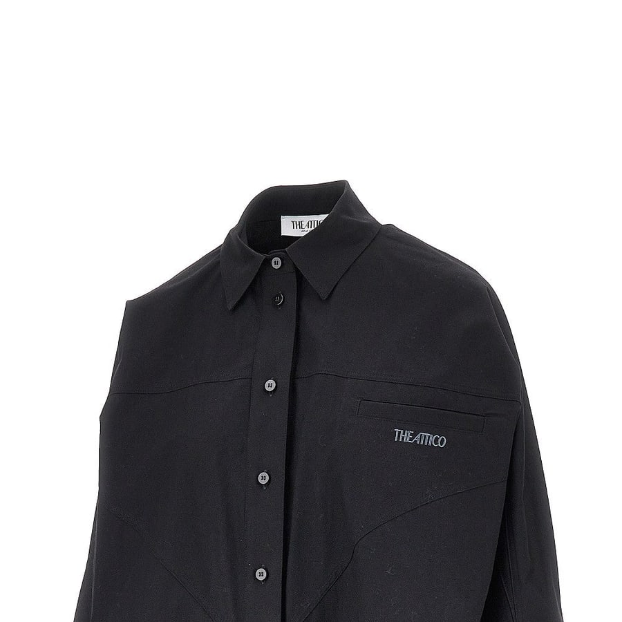 The Attico Camicia oversize con orlo sagomato, view 2