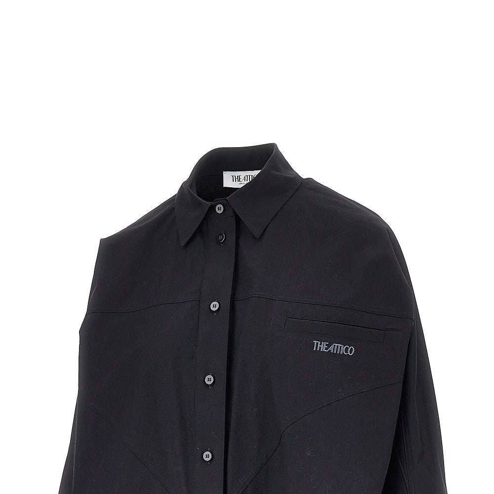 The Attico Camicia oversize con orlo sagomato, view 2