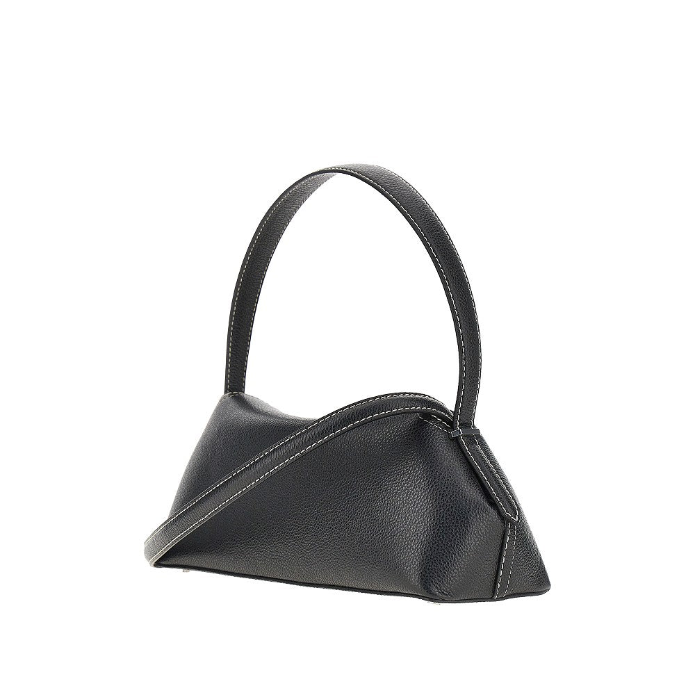 Toteme Borsa a spalla T-Lock in pelle martellata, view 2