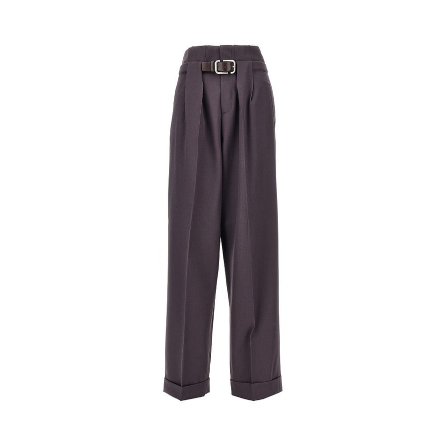 The Attico Pantalone in gabardine con cintura