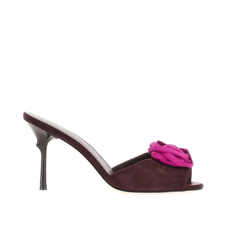 Roger Vivier Mules 'Rose Vivier' in pelle scamosciata