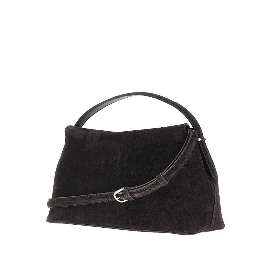 Toteme Borsa top-handle 'T-Lock' in pelle scamosciat, view 2