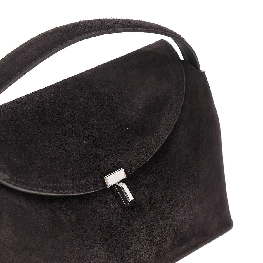 Toteme Borsa top-handle 'T-Lock' in pelle scamosciat, view 4