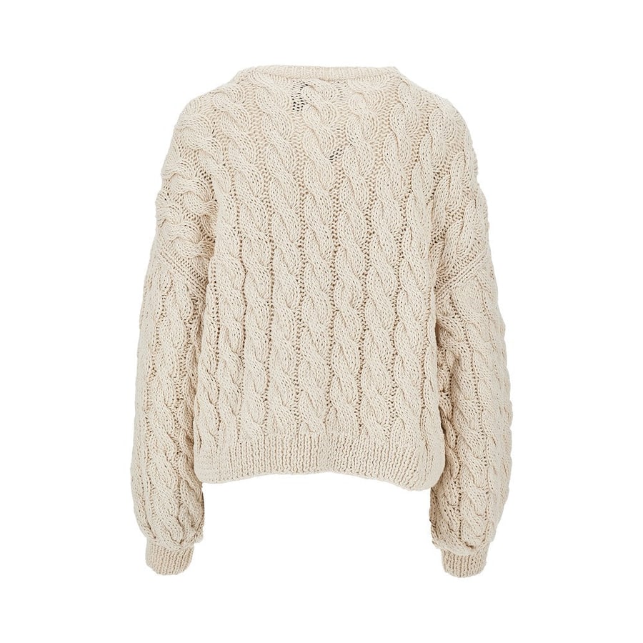 Loewe Pullover Anagram in lana e cotone, view 3