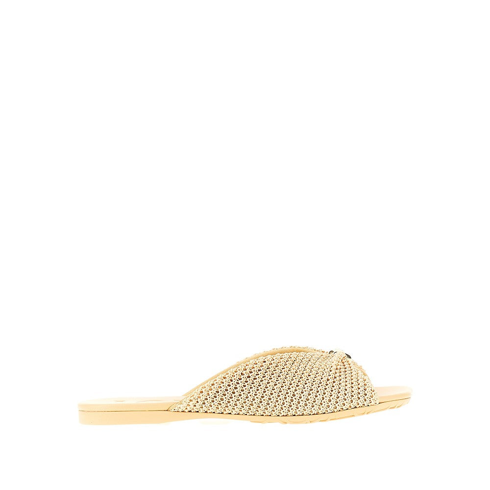 Loewe Ciabatta effetto rafia 'Pebble Soft'