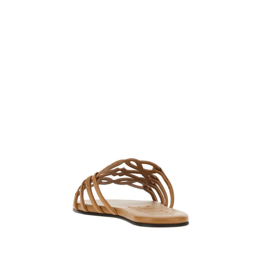 Loewe Slides 'Anagram Petal' in pelle, view 3