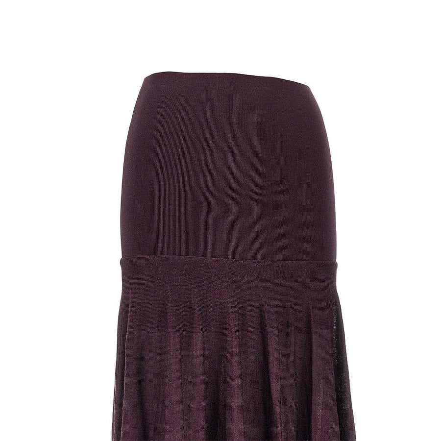 RABANNE Gonna lunga in maglia, view 2