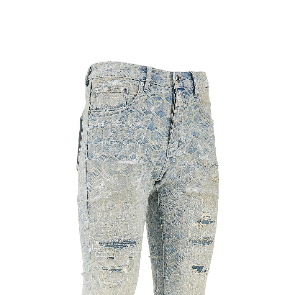PURPLE BRAND Jeans P001 Skinny Jacquard Monogram, view 2