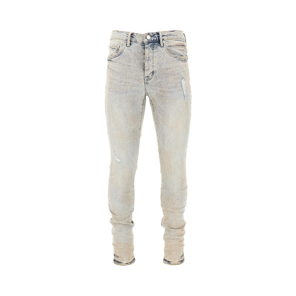 PURPLE BRAND Jeans P001 Pink Mud Distressed