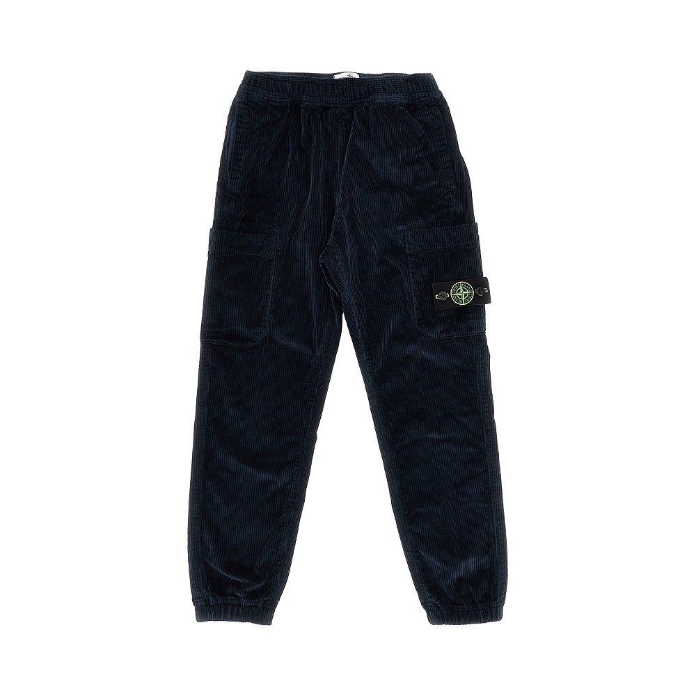 Stone Island Pantalone cargo in velluto a coste