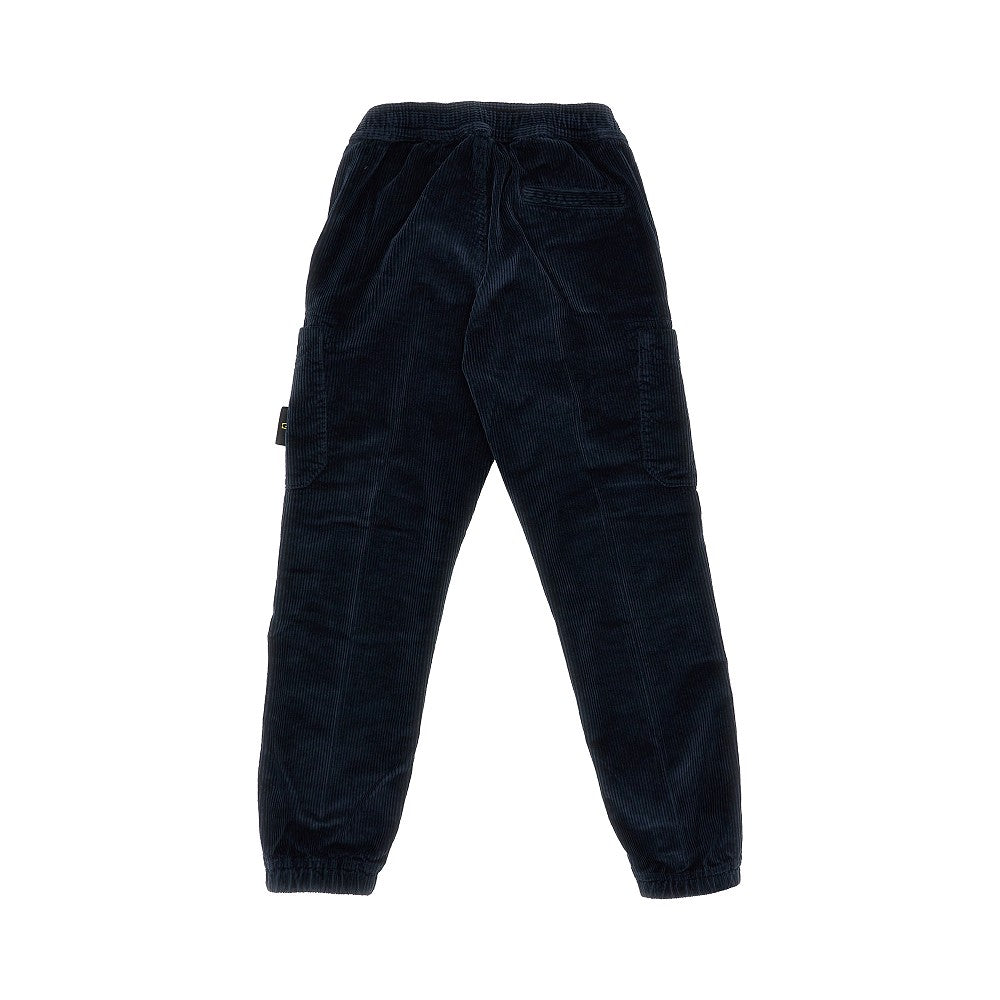 Stone Island Pantalone cargo in velluto a coste, view 2