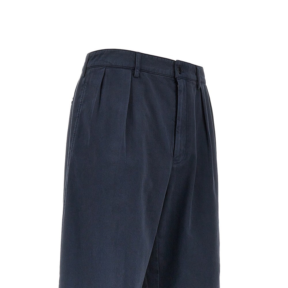Prada Pantalone in gabardine effetto invecchiato, view 2