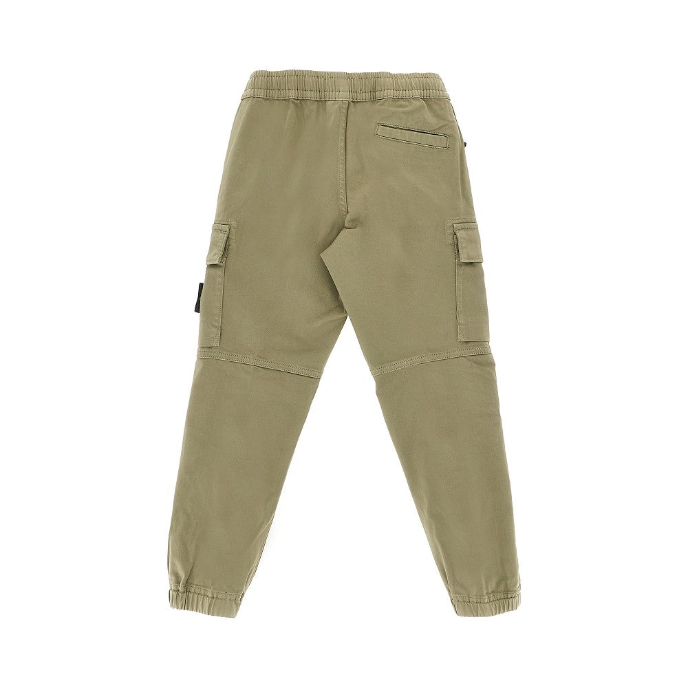 Stone Island Pantalone cargo in cotone stretch, view 2