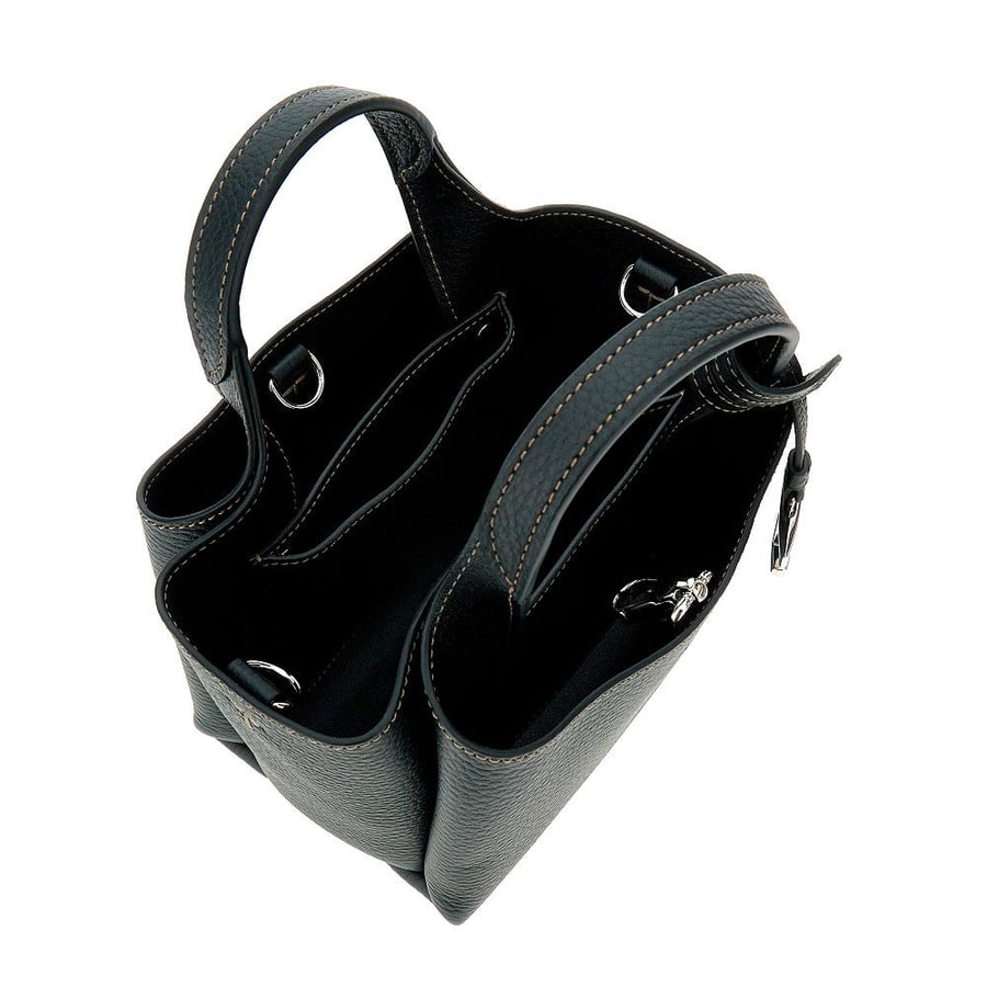 Tod's Mini shopping bag in pelle martellata, view 3