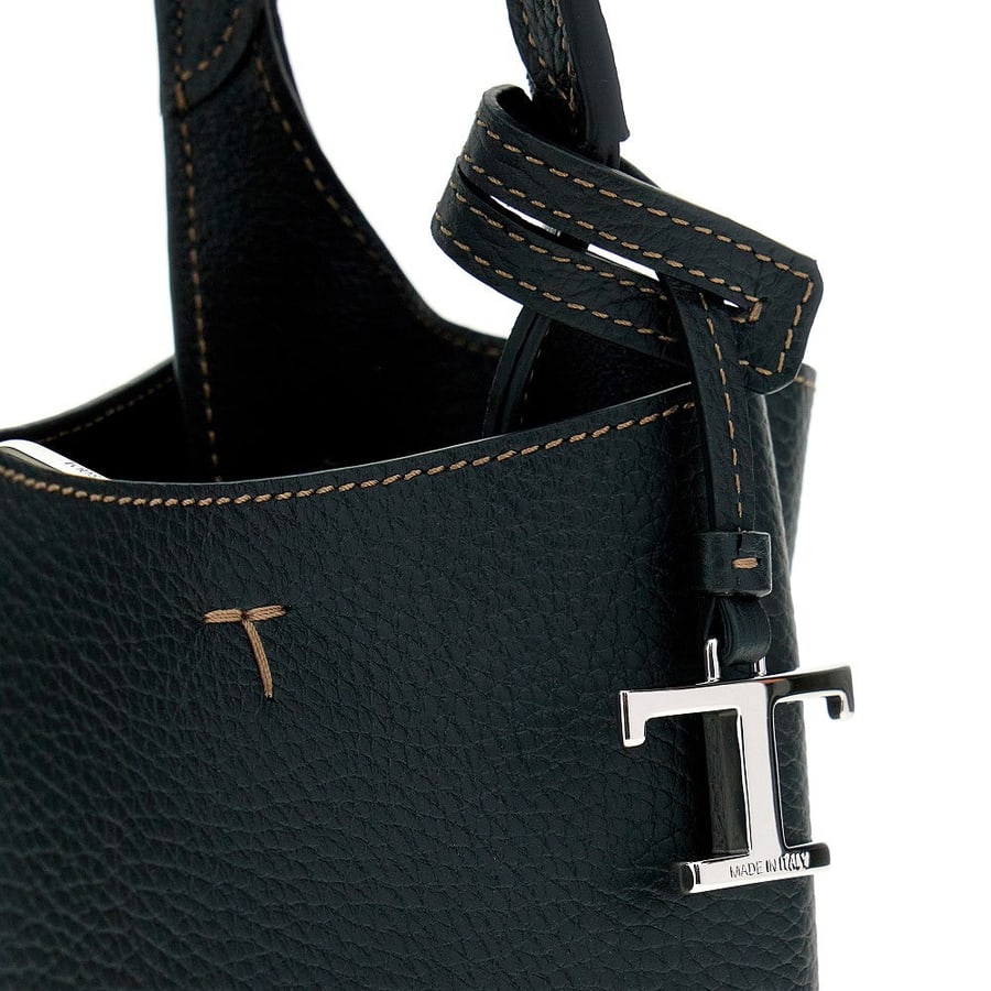 Tod's Mini shopping bag in pelle martellata, view 4