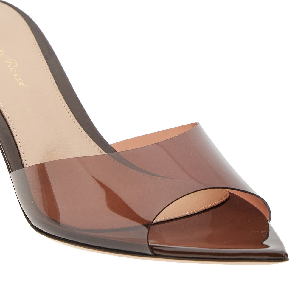 GIANVITO ROSSI Mules 'Elle' in PVC, view 2