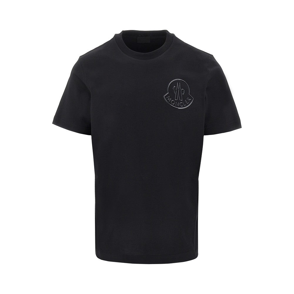 Moncler T-shirt con logo gommato