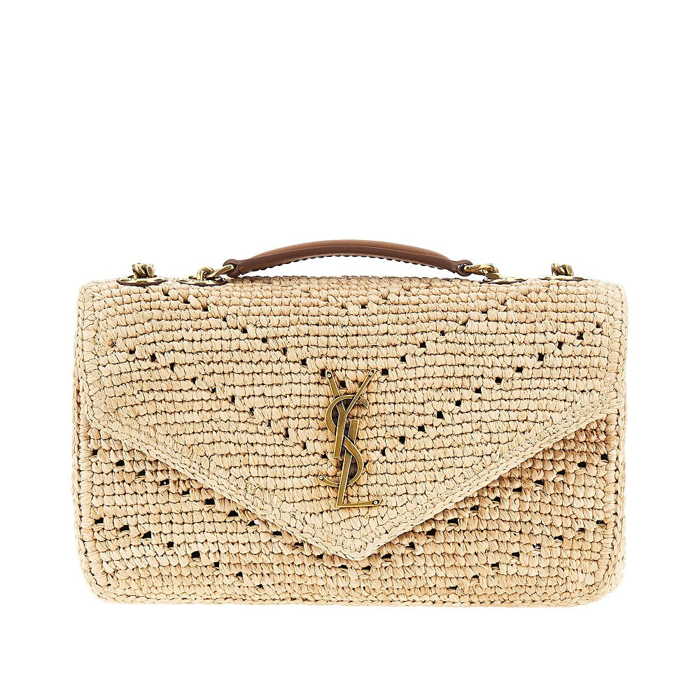Saint Laurent Borsa 'Loulou' piccola in rafia