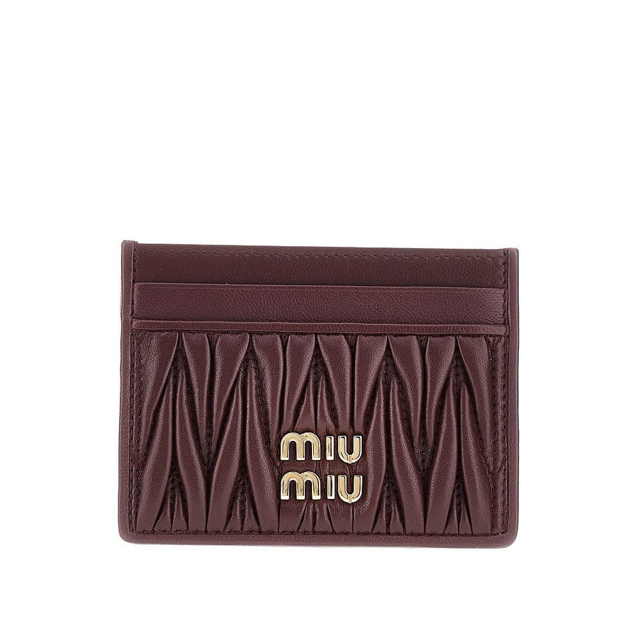 Miu Miu Portacarte in nappa matelassé