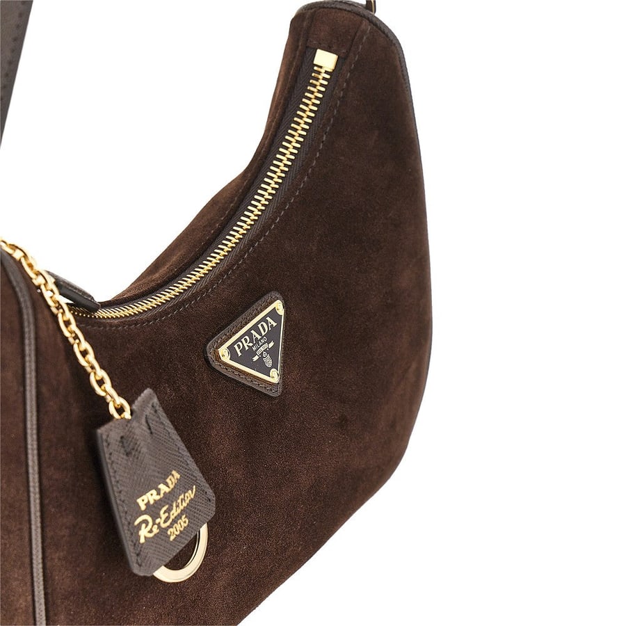 Prada Borsa 'Prada Re-Edition 2005' in suede, view 4