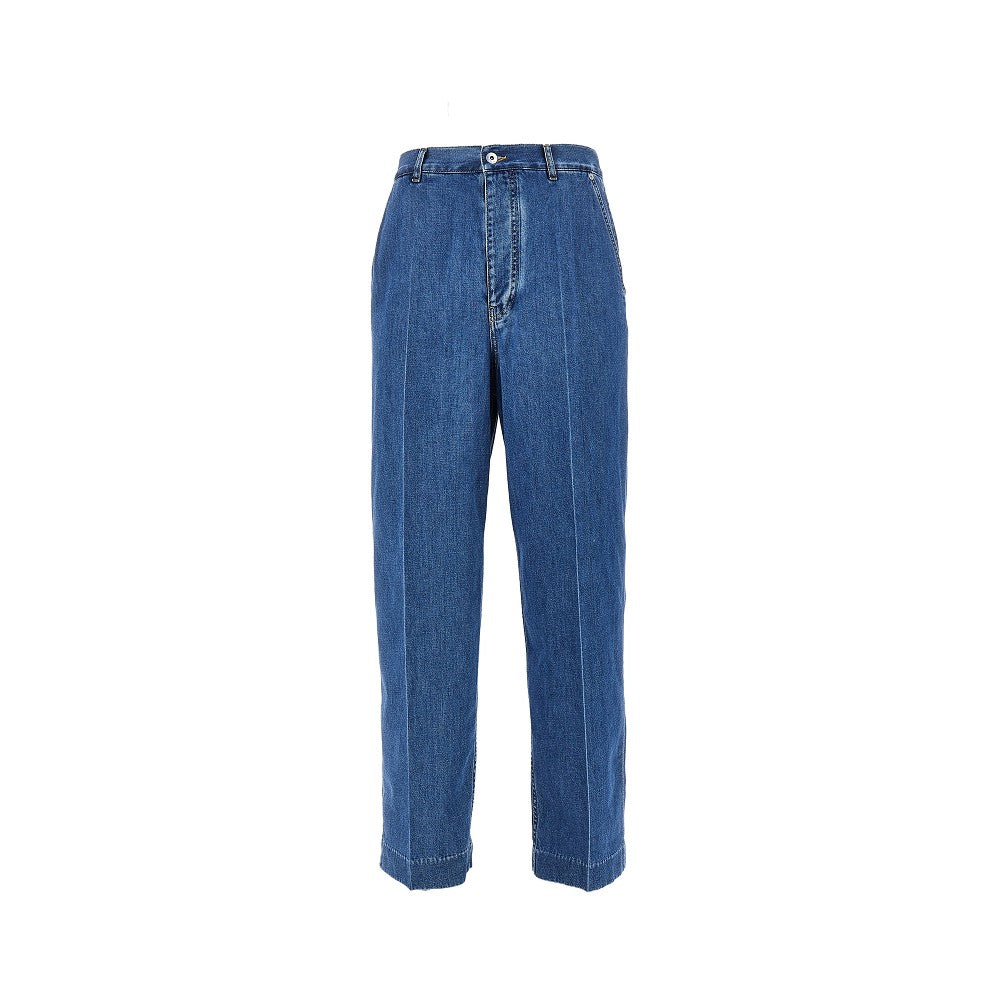 Bottega Veneta Jeans a gamba ampia lavaggio Atlantic Blue