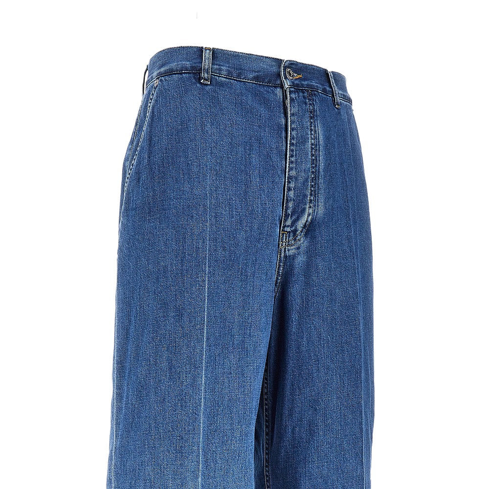 Bottega Veneta Jeans a gamba ampia lavaggio Atlantic Blue, view 2