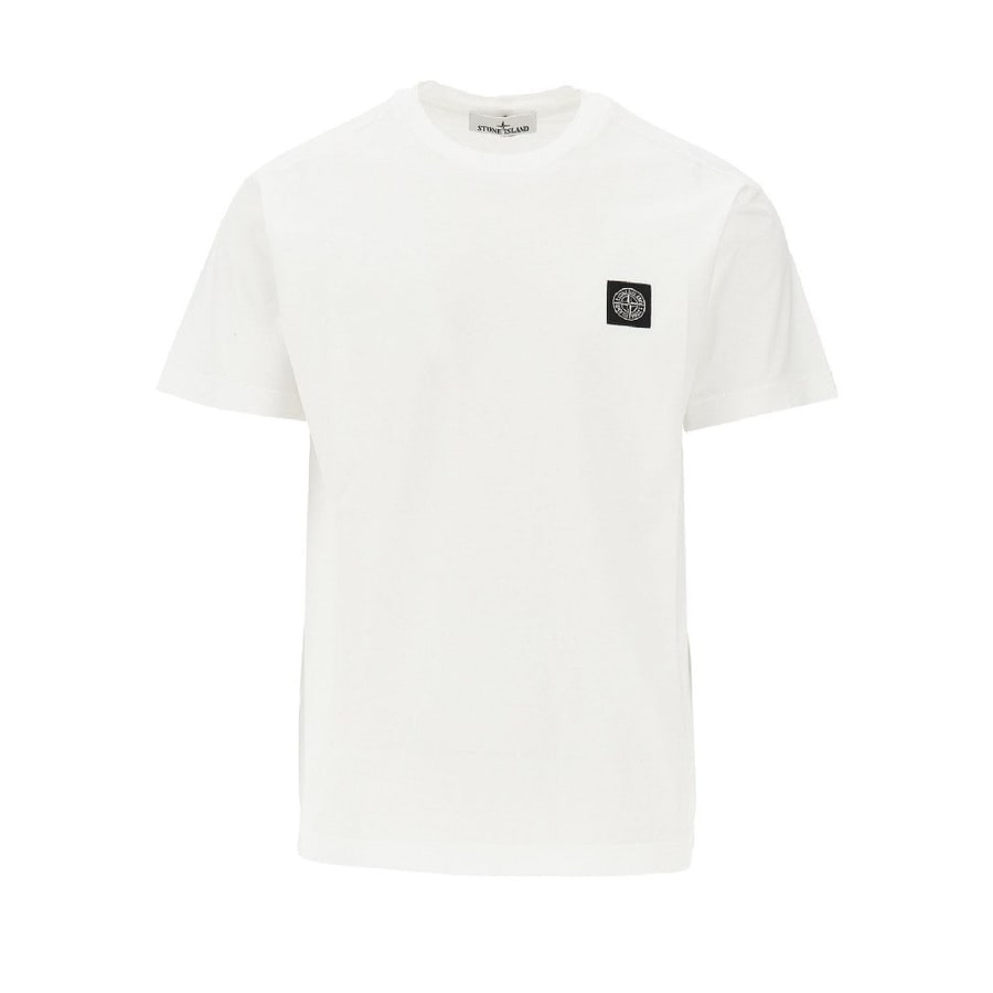 Stone Island T-shirt con patch logo Rosa dei Venti