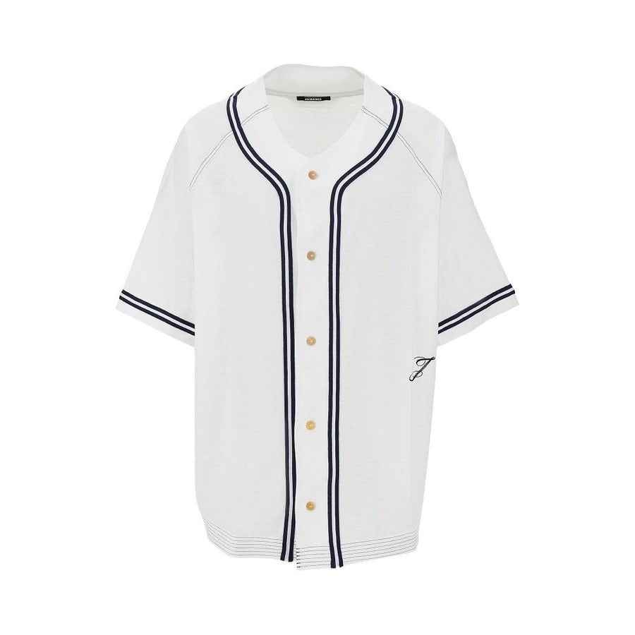 Jacquemus Camicia 'Baseball' in cotone e canapa
