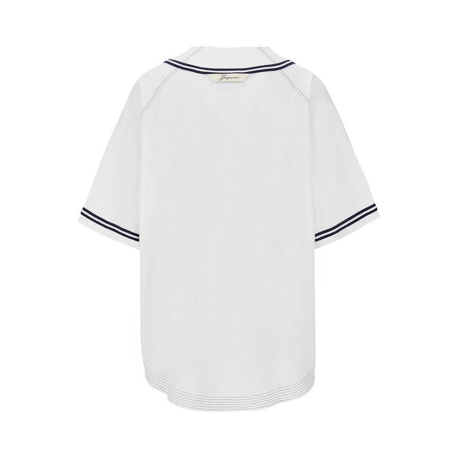 Jacquemus Camicia 'Baseball' in cotone e canapa, view 3