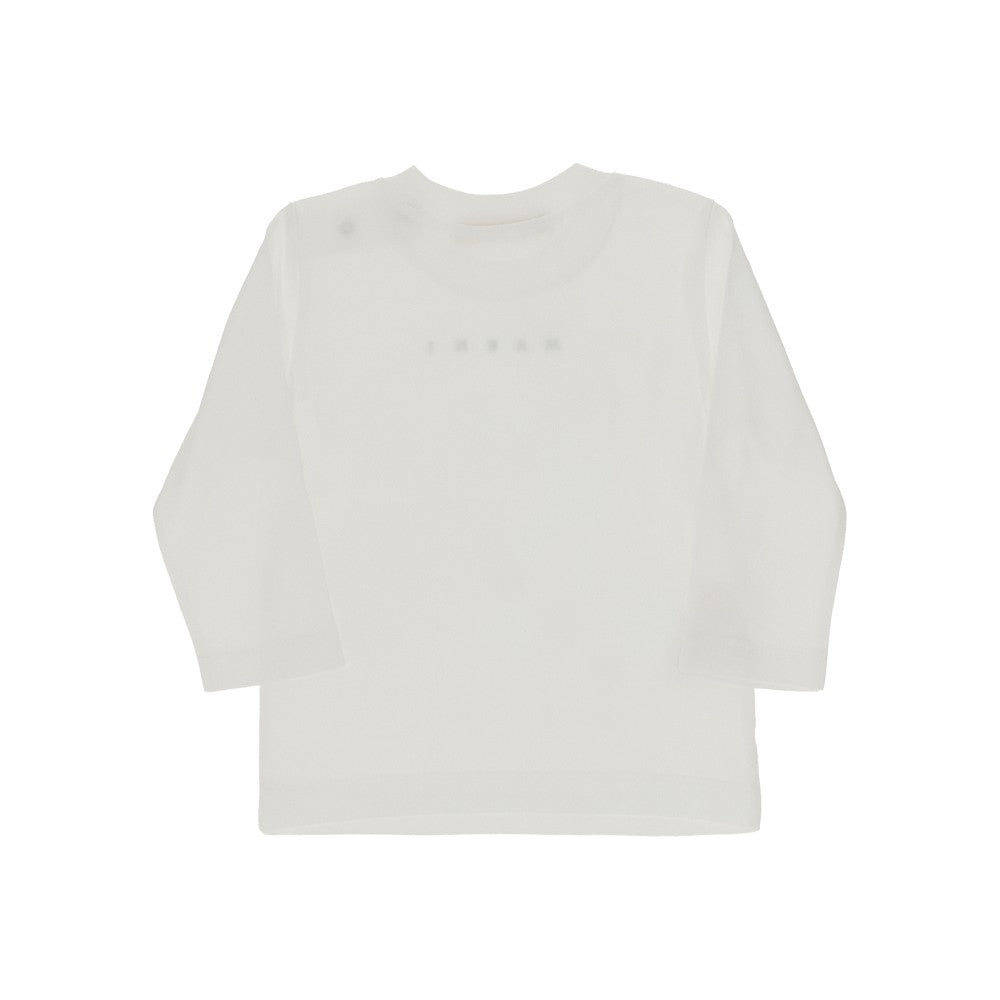 Marni T-shirt a manica lunga con logo, view 2
