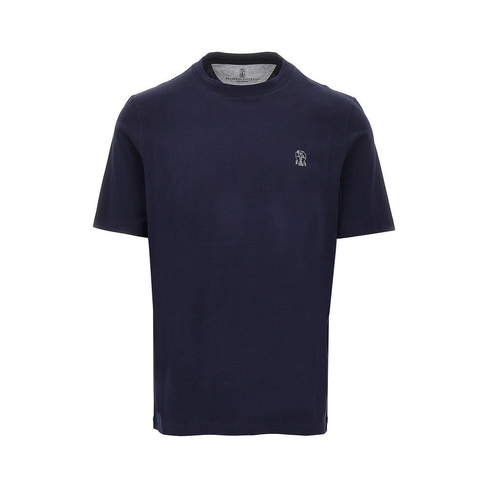 Brunello Cucinelli T-shirt in jersey con logo