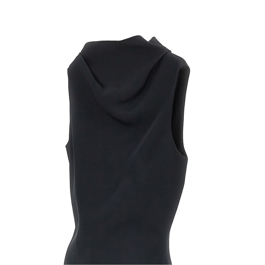 KHAITE Mini abito in crepe satin, view 2